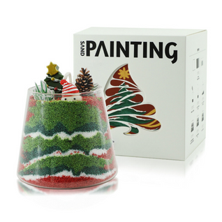 DIY Weihnachts-Sandmalerei-Kerzen-Set