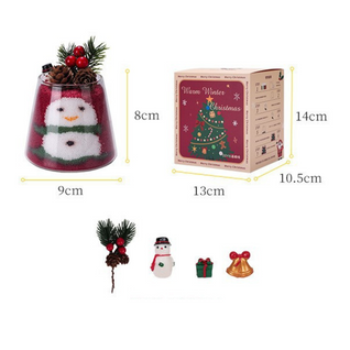 DIY Weihnachts-Sandmalerei Kerzenset