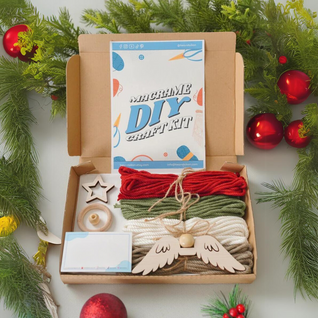 DIY Makramee-Weihnachtsornament-Set [6-teilig]