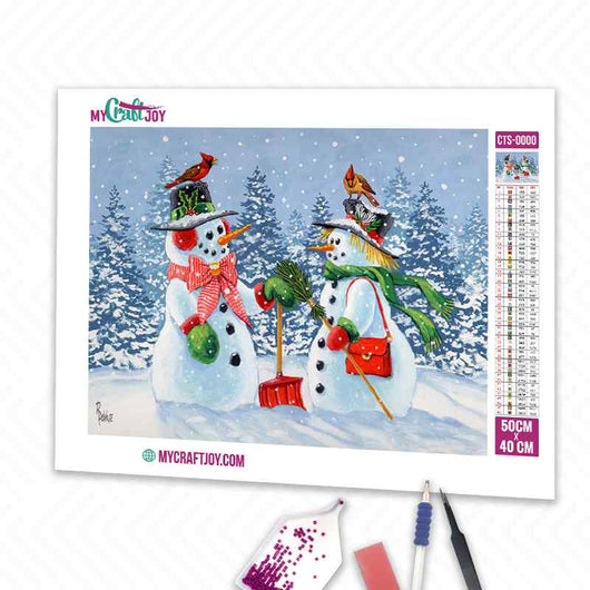 Snowman - DIY Diamond Painting Kit