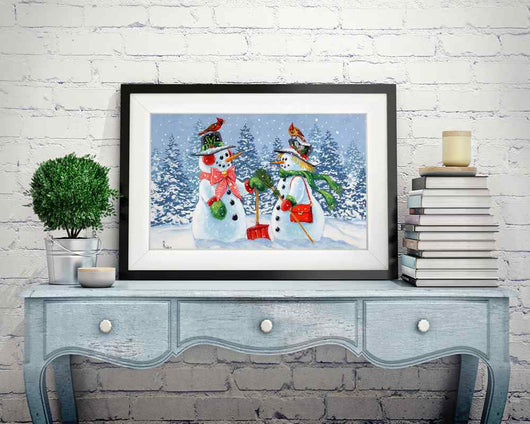 Snowman - DIY Diamond Painting Kit