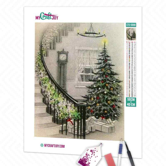 Kit de Peinture Diamant Bricolage - Sapin de Noël