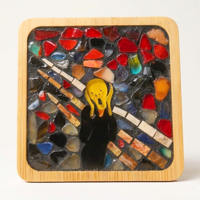 Art-Inspired Mosaic Coaster – The Scream