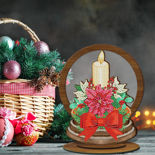 Diamond Painting Wood Ornament