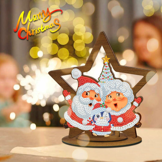 Diamond Painting Wood Ornament