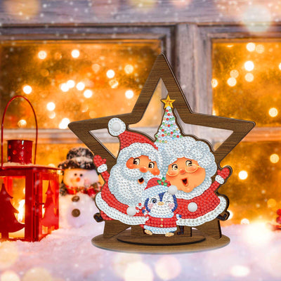 Diamond Painting Wood Ornament