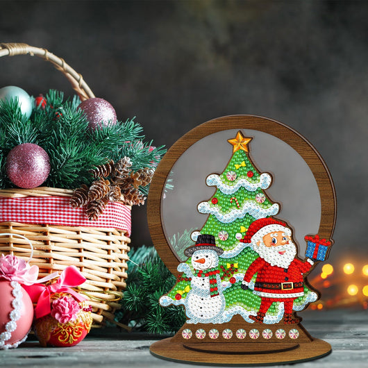 Diamond Painting Wood Ornament