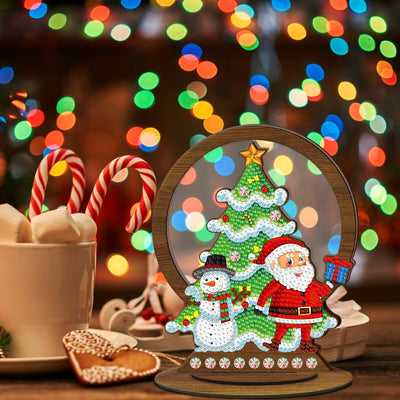 Diamond Painting Wood Ornament