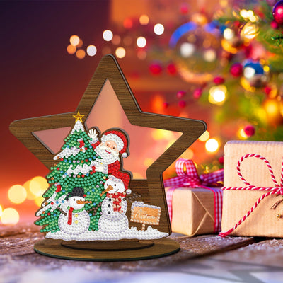 Diamond Painting Wood Ornament