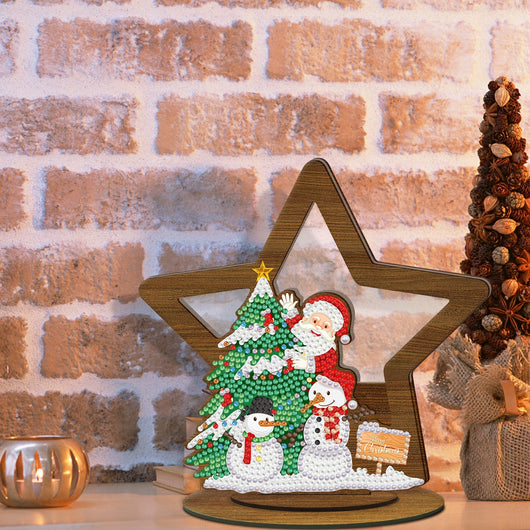 Diamond Painting Wood Ornament