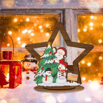 Diamond Painting Wood Ornament