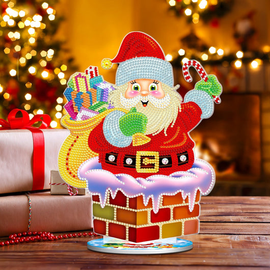 Décoration de Noël en diamond painting