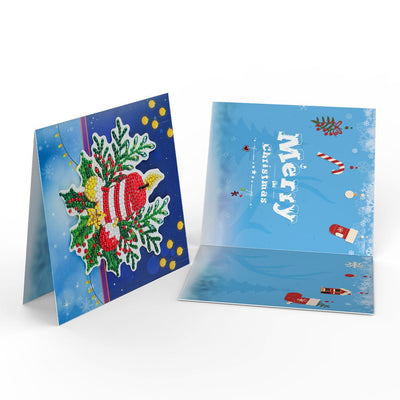 Diamond Painting Weihnachtskarten [8er-Pack]
