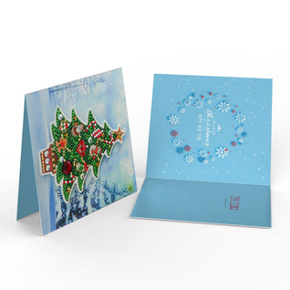 Diamond Painting Weihnachtskarten [8er-Pack]