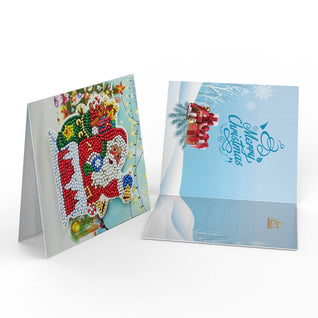 Diamond Painting Weihnachtskarten [8er-Pack]
