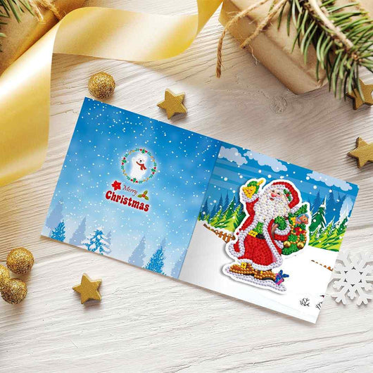 Diamond Painting Christmas Cards [8 Pack]