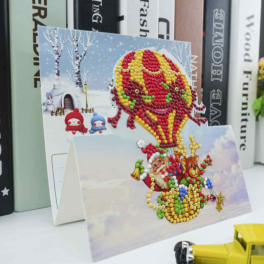 Diamond Painting Christmas Cards [8 Pack]