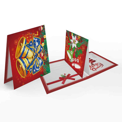 Diamond Painting Weihnachtskarten [8er-Pack]
