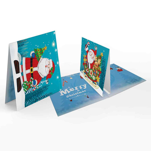 Diamond Painting Weihnachtskarten [8er-Pack]