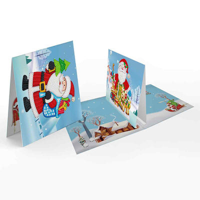 Diamond Painting Weihnachtskarten [8er-Set]