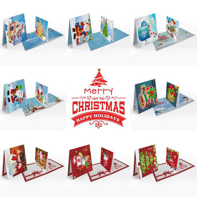 Diamond Painting Weihnachtskarten [8er-Set]