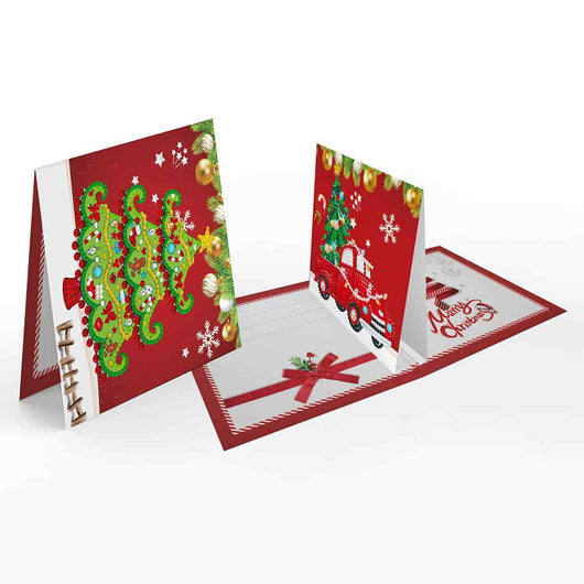 Diamond Painting Weihnachtskarten [8er-Set]