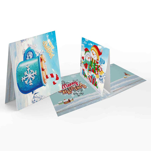 Diamond Painting Weihnachtskarten [8er-Set]