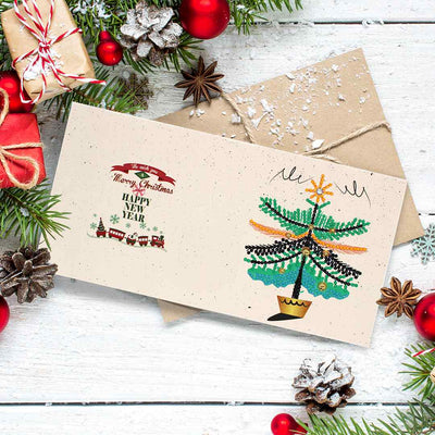 Diamond Painting Christmas Cards [8 Pack]