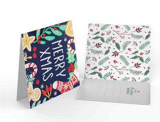 Diamond Painting Weihnachtskarten [8er-Pack]