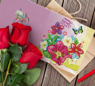 Diamond Painting Weihnachtskarten [8er-Pack]