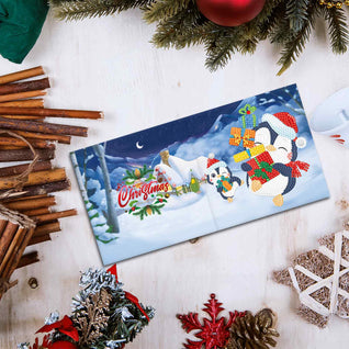Diamond Painting Weihnachtskarten [8er-Pack]