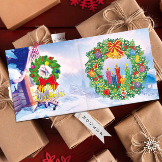 Diamond Painting Weihnachtskarten [8er-Pack]