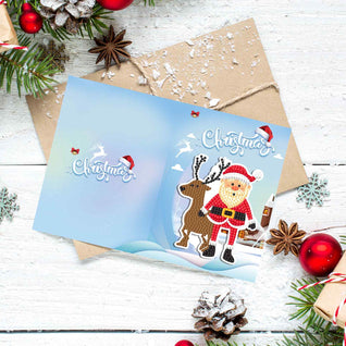 Diamond Painting Weihnachtskarten [8er-Pack]