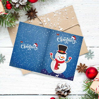 Diamond Painting Weihnachtskarten [8er-Pack]