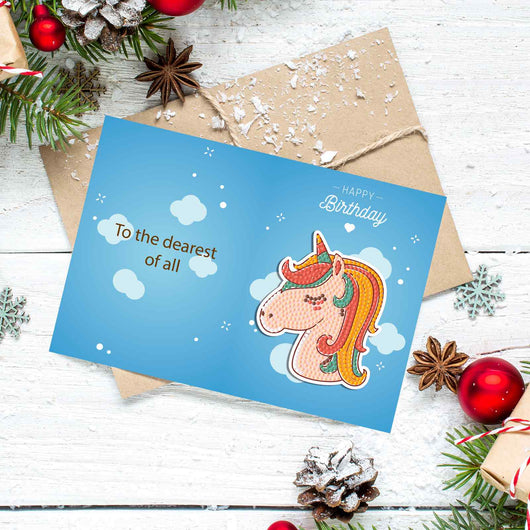 Diamond Painting Christmas Cards [8 Pack]