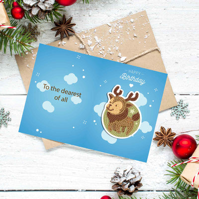 Diamond Painting Christmas Cards [8 Pack]