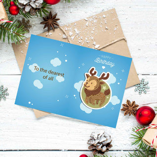 Diamond Painting Weihnachtskarten [8er-Pack]