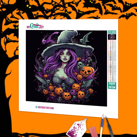 Halloween - Kit de broderie diamant à faire soi-même