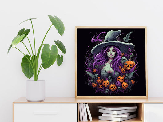 Halloween - Kit de broderie diamant à faire soi-même