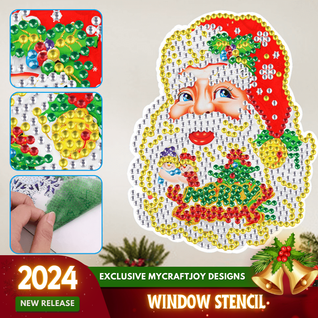 Weihnachtsfensterschablone