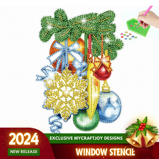 Weihnachtsfensterschablone