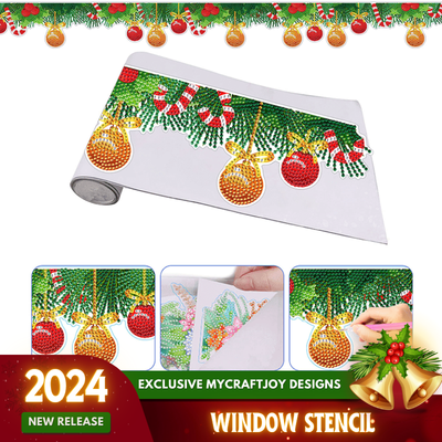 Pochoir de Noël pour fenêtre