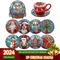 Diamond Painting Christmas Stained Glass-Coaster [8-Pack]